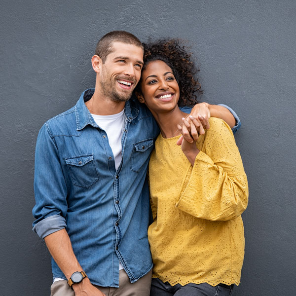 young smiling couple
